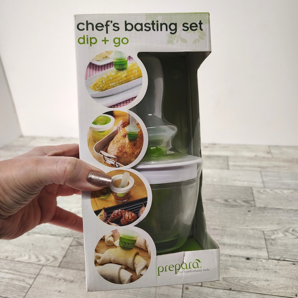 Prepara Chefs Dip & Go Basting Set Silicone Oil Brush for Cooking BBQ & Baking